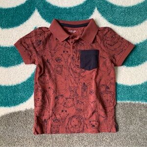 Vertbaudet Cotton Piqué Polo (Clay) Size 116/6Y